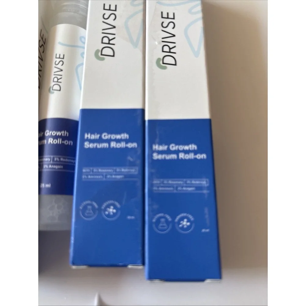 Hair Growth Serum Drivse Roll-On Rosemary Saw Palmetto DHT Support 25ml Lot Of 3